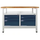 Werkbank "Premium" 6 Schubladen, L1200xB600xH840mm
