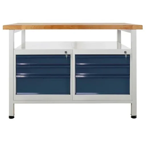 "Werkbank "Premium" 6 Schubladen, L1200xB600xH840mm image"