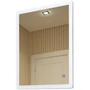 Badezimmerspiegel mit LED Touch, weiß