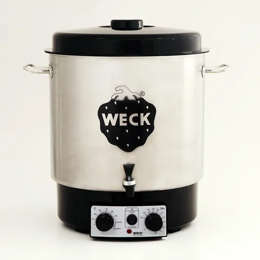 "Einkochautomat, Edelstahl, mit Uhr, mit Einlegerost, mit Vollkunststoff-Auslaufhahn image"