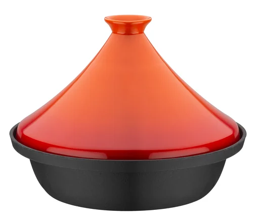 "Tajine 2-farbig, orange - orientalische Pfanne mit Deckel image"
