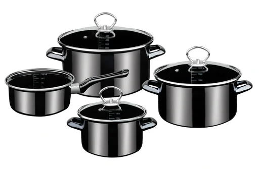 "Kochtopfset 7-tlg Profi-Black-Star image"