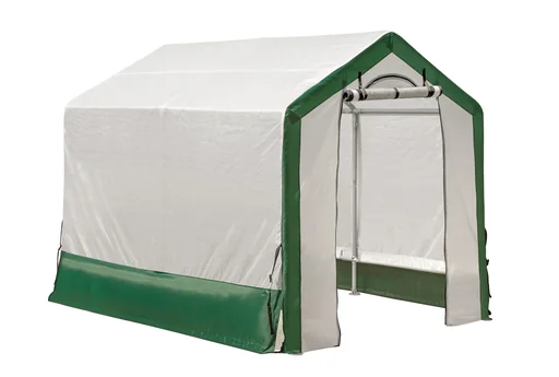 "ShelterLogic Foliengewächshaus 4,32 m², weiß-grün image"