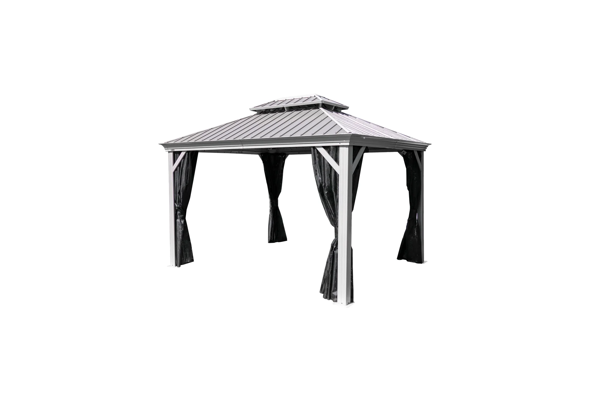 "Sojag Vorhang-Set passend zum Pavillon Messina 12x16 champagner image"
