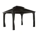 Vorhang-Set passend zum Pavillon Messina/Mykonos 10x12 anthrazit