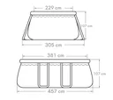 Quick Set Pool 457 x 305  cm, blau