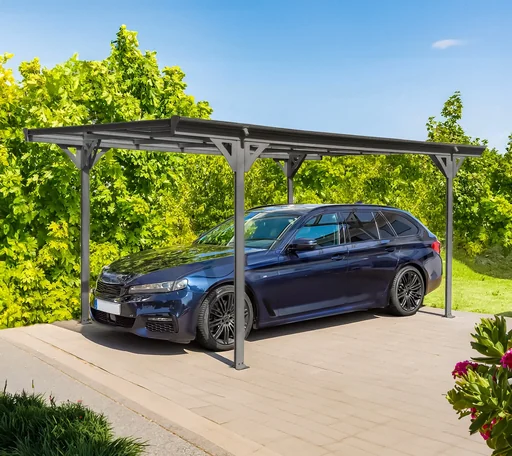 "Carport Flachdach 15 m image"