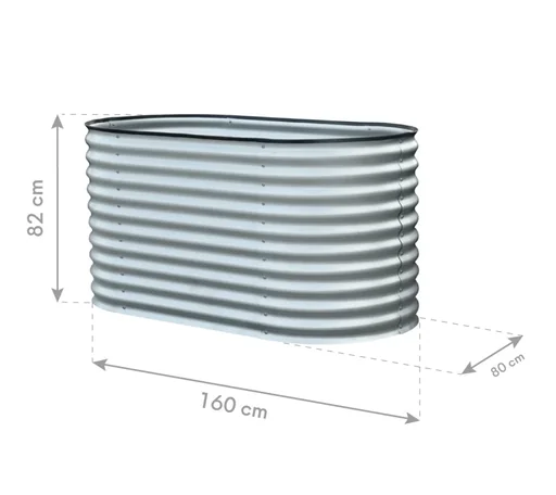 "Metall Hochbeet Oval 160 cm image"