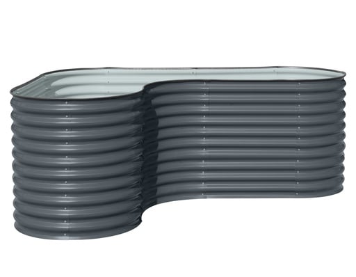 "Westmann Hochbeet Grow Faster L-Form Metall anthrazit image"
