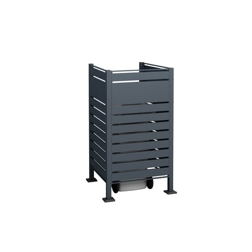 "Westmann Mülltonnenverkleidung Planum 1er 150 cm anthrazit (1× 240 L) image"