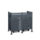 Westmann Mülltonnenverkleidung Planum 2er 150 cm anthrazit (2× 240 L)