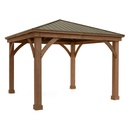 Westmann Holzpavillon Devon 12×12 Natur