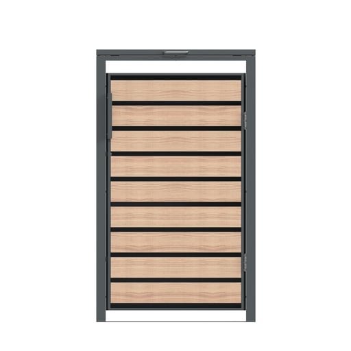 "Westmann Mülltonnenbox Lacina 1er holzoptik (1× 240 L) image"