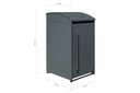 Westmann Mülltonnenbox Moderna 1er anthrazit (1× 240 L)