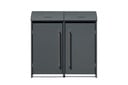 Westmann Mülltonnenbox Moderna 2er anthrazit (2× 240 L)