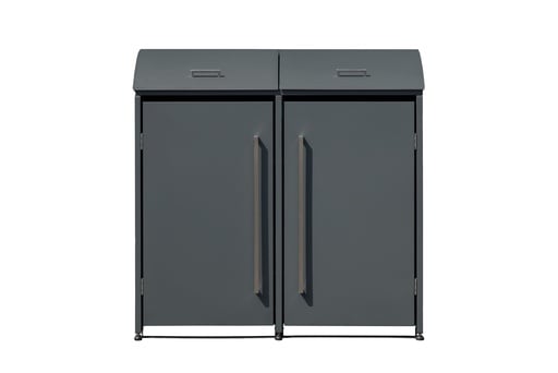 "Westmann Mülltonnenbox Moderna 2er anthrazit (2× 240 L) image"