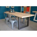 Esstisch Atlanta Stalen onderstel - Gerüstholz