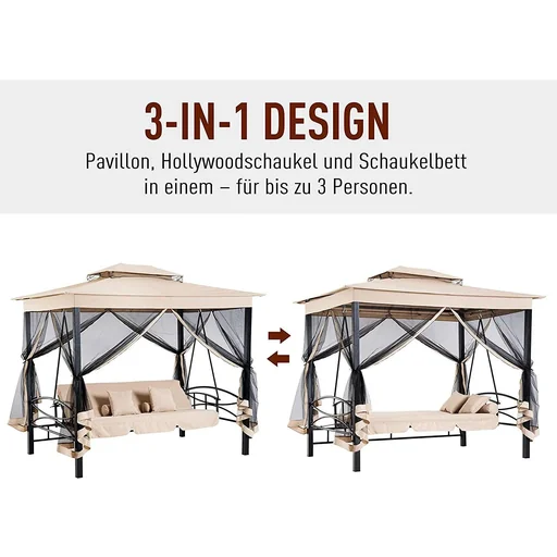 "Gartenschaukel mit Seitenwänden image"