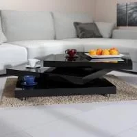 "Couchtisch - schwarz 60x60x30,5 cm v image"