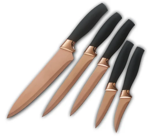 "Titanium Messer-Set, 5-teilig "Edition Rosegold" image"