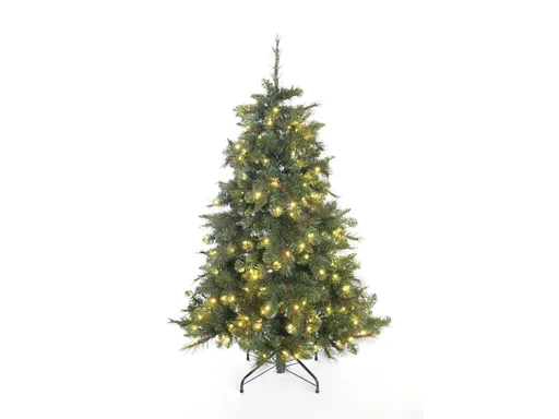"Künstlicher Weihnachtsbaum Fichte inklusive Lichterkette 180 cm Grün image"