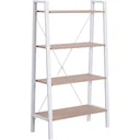 Standregal Leiterregal Stufenregal Bücherregal Blumenregal Holz Vintage 4 Fächer 80 x 33 x 133,5 cm