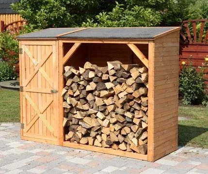 "Kaminholzkombination "Pforzheim" mit Einzelschrank image"