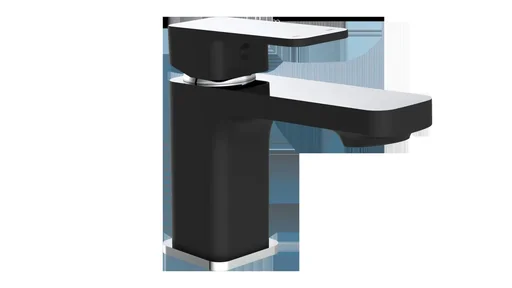 "Waschtischarmatur, Schwarz / Chrom image"