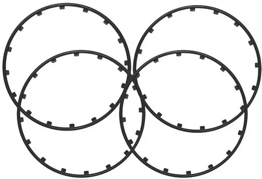 "Rim Ringz Felgenring, 15 Zoll, Farbe schwarz image"