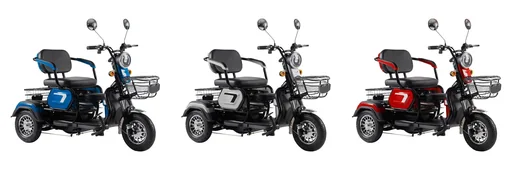 "3-Rad E-Mobil Bari 6 km/h: 48V/20Ah Blei-Gel, blau image"