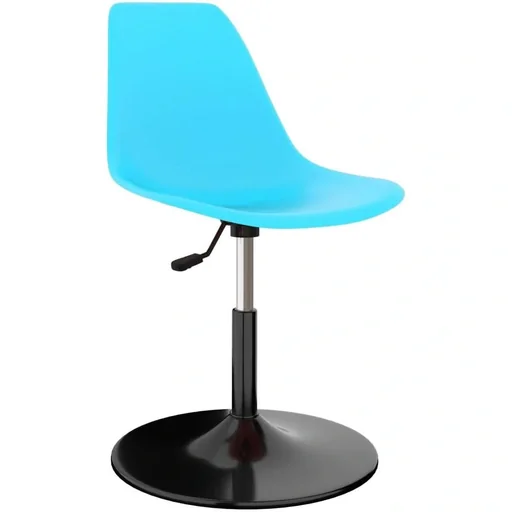 "Esszimmerstühle drehbar 2tlg. PP blau image"