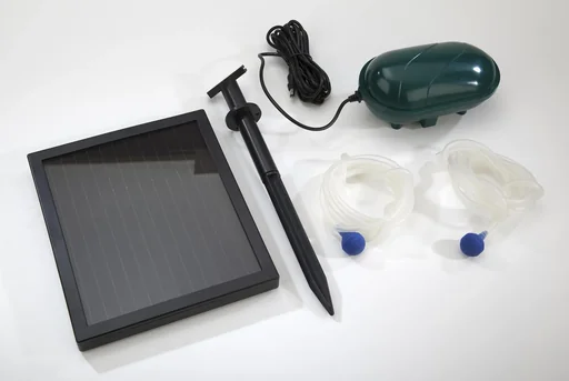 "Solar Teichbelüfter mit zwei Luftsteinen image"