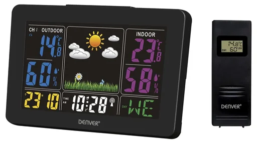 "Wetterstation mit Farbdisplay und Funkuhr image"