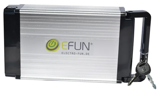 "Akku Lithium Ionen 36 Volt 10 Ah REAR RACK E-Bike E-FUN image"