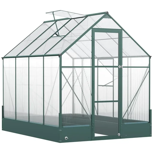 "Gewächshaus für den Garten, vielseitig nutzbar als Treibhaus, Tomatenhaus, Frühbeet und Pflanzenhaus, 4 mm PC Sonnenschu image"