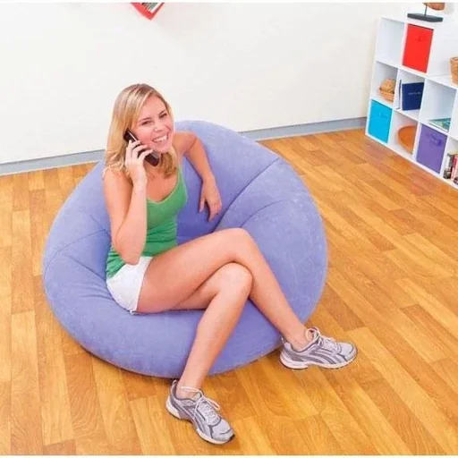 "Weniger Bean Bag - bequeme Sessel-Lila image"