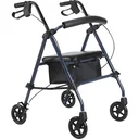 Rollator Gehhilfe Laufhilfe für Senioren höhenverstellbar faltbar Stahl Schwarz