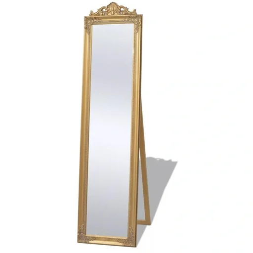 "Freistehender Spiegel Barok 160x40cm gold image"