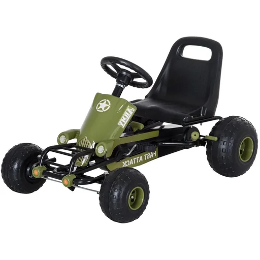 "Tretauto Tretfahrzeug Go Kart ab 3 Jahre Grün image"