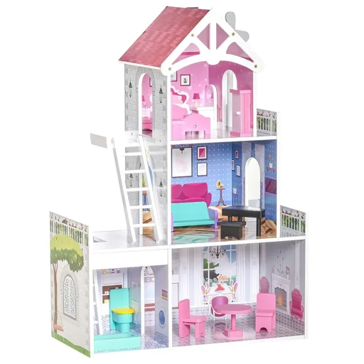 "Kinder Puppenhaus 60 cm x 29 cm x 85 cm image"
