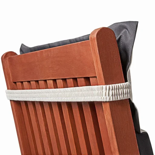 "Gartenstuhlbezug 6 stus Vanamo creme-anthrazit Wendekissen image"