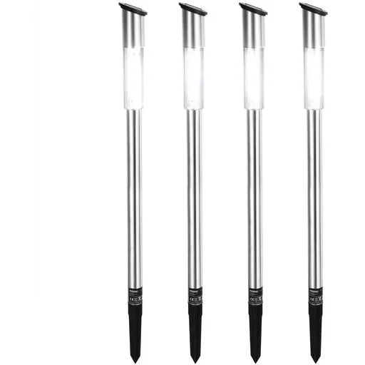 "LED Solarlampe 4er Set - Wegbeleuchtung - Gartenbeleuchtung - mit Dämmerungssensor image"