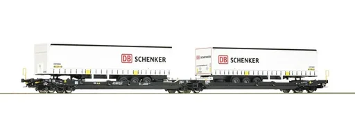 "Doppeltaschen-Gelenkwagen, Gattung Sdggmrss/T3000e, der Kombiverkehr SCHENKER image"