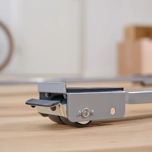 "Transportschiene MM 1197 2 teilig, 45-70 cm, ausziehbar, 4 Bockrollen Ø 30 mm, Feststeller, Tragkraft 150 kg image"