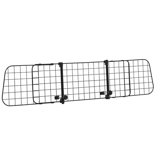 "Hundetransporter Auto universal einstellbare Gitter Metall schwarz (91-152) x 30 cm image"
