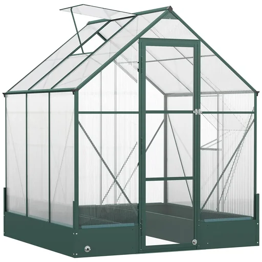 "Gewächshaus für den Garten, vielseitig nutzbar als Treibhaus, Tomatenhaus, Frühbeet und Pflanzenhaus, 4 mm PC Sonnenschu image"