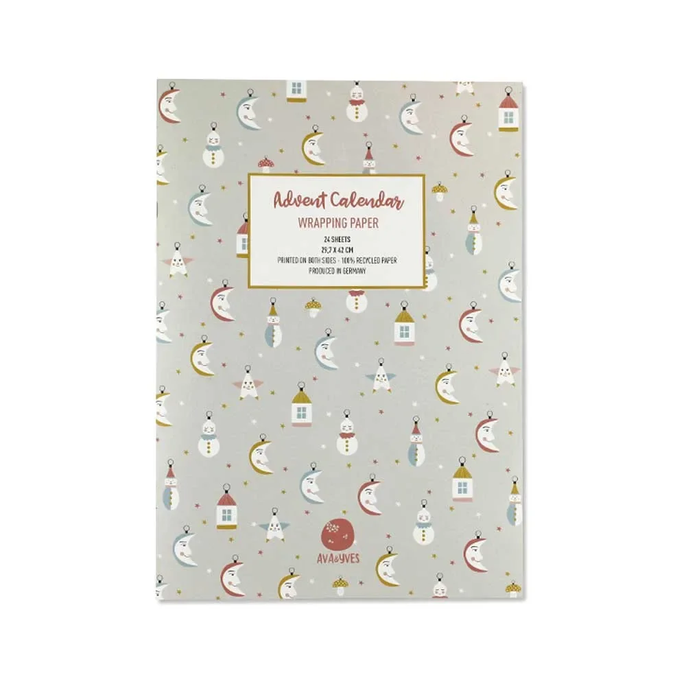 "Ava & Yves Geschenkpapier Adventskalender Weihnachtstraum image"