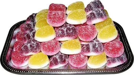 "Fruchtgelee mit Joghurt, 1000 g - Erdbeere, Mango, Johannisbeere image"