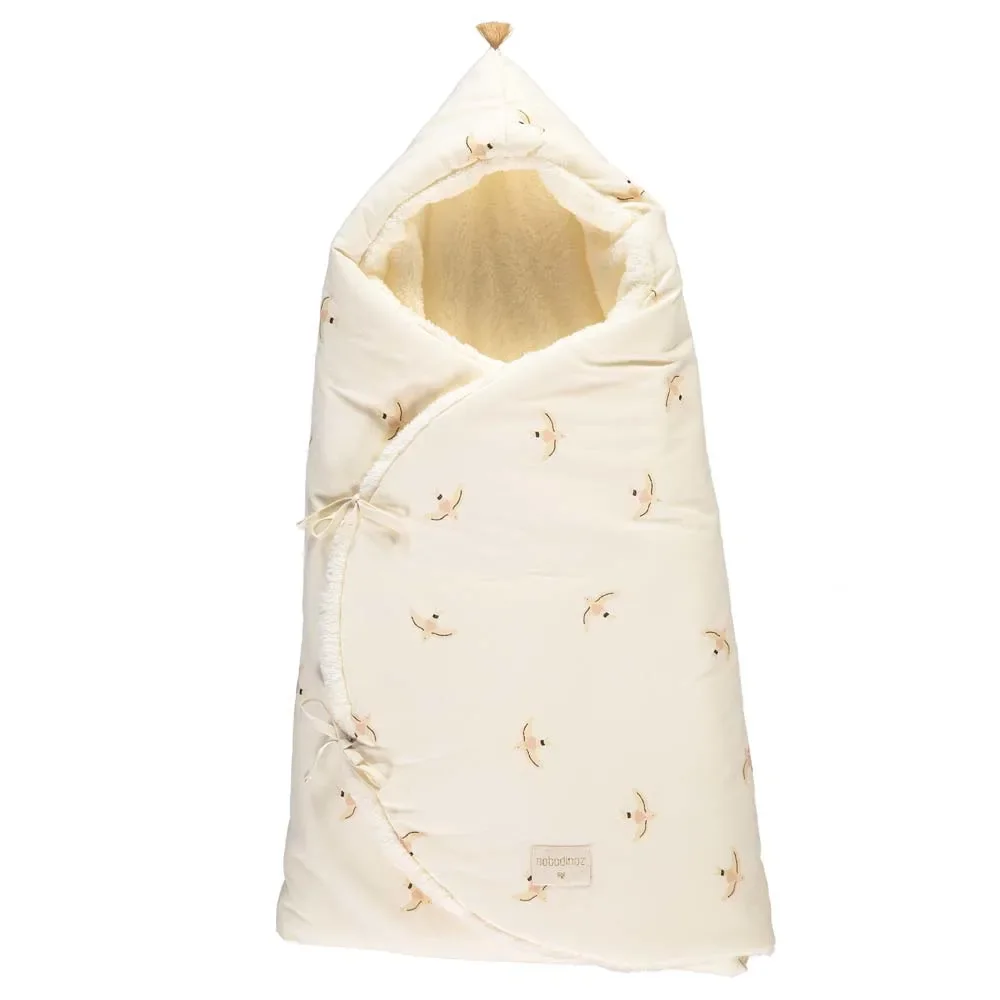 "Nobodinoz Kinderwagen Sack "Cosy" Haiku Vögel image"