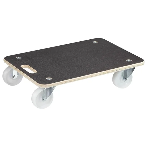 "Transporthilfe MM 1614, 59 x 39 x 13,5 cm, harte Rollen Ø 100 mm, Rollenlager, Platte Maxigrip FSC®, 400 kg Tragkraft image"